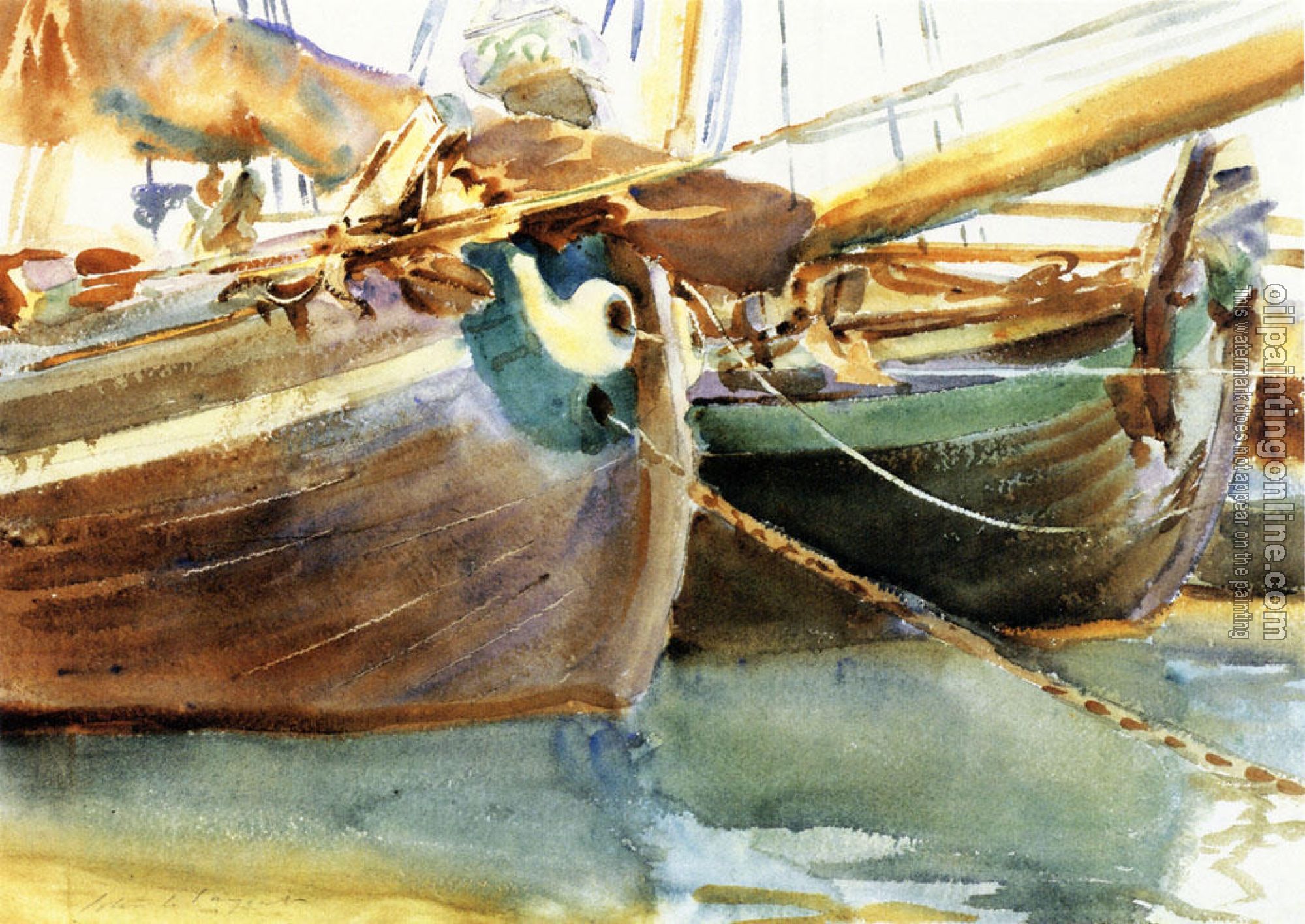 Sargent, John Singer - Boats, Venice
